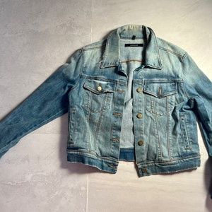 H Brand Cropped Jean Jacket